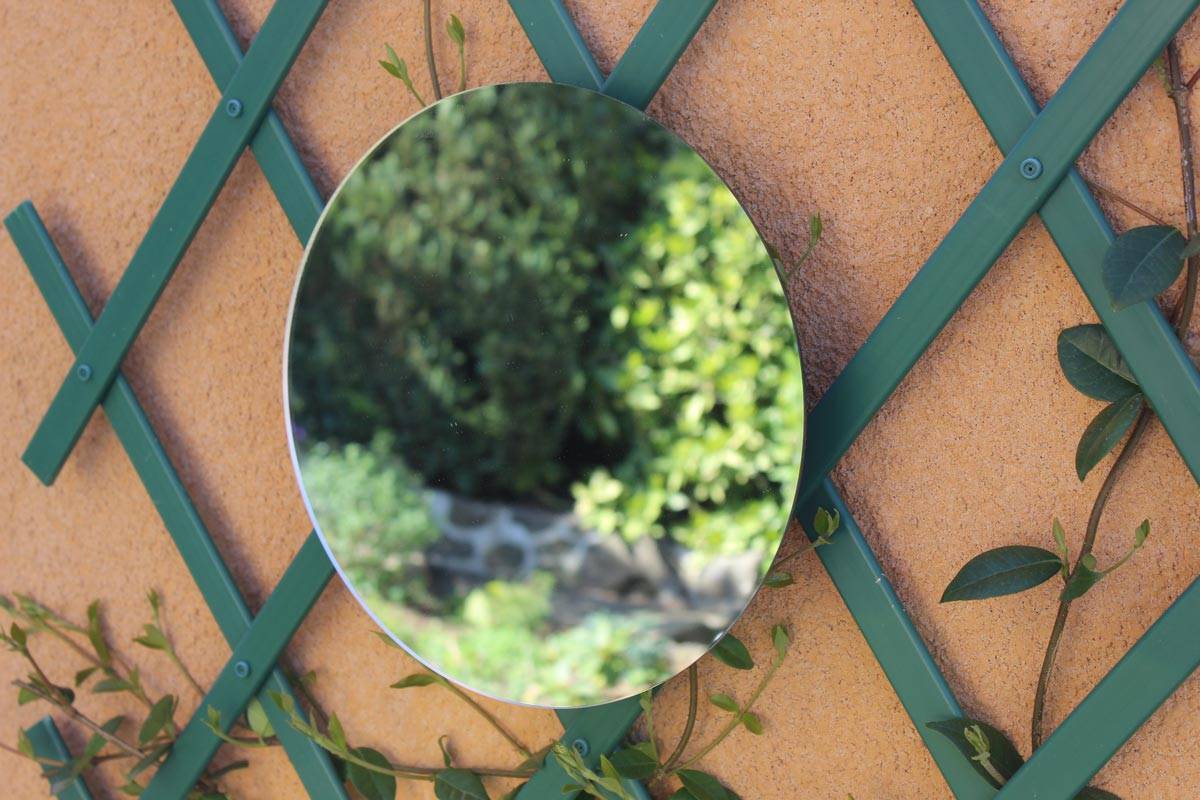 Miroir de jardin rond 40 cm