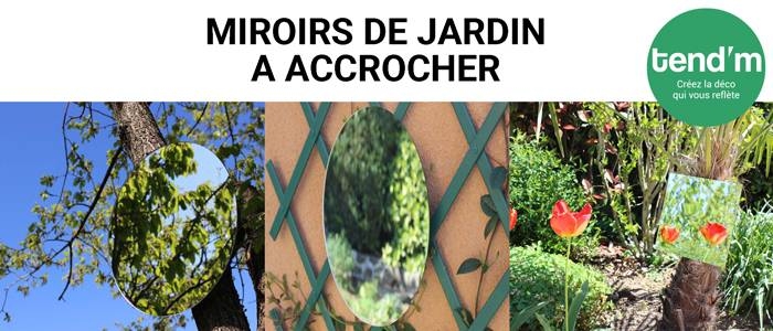Miroir de jardin à accrocher et suspendre