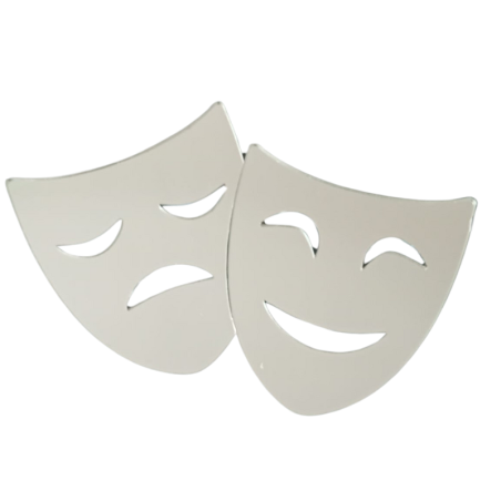 Miroir Masques de Théâtre  -Entre comédie et tragédie