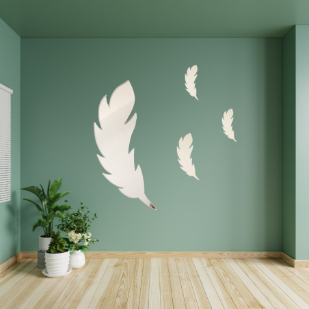 Miroir décoratif Plume – Légèreté et élégance